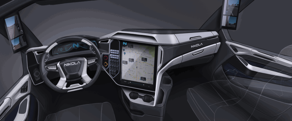 A look inside the Nikola One. (Photo/Nikola)