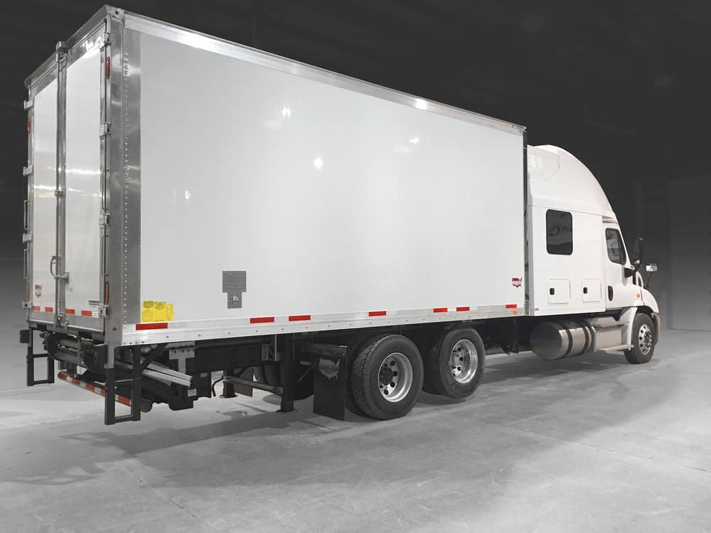 Wabash showed off its new Cold Chain refrigerated line of truck bodies.