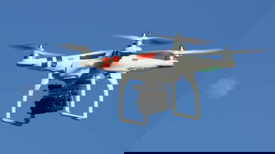 drone in flight