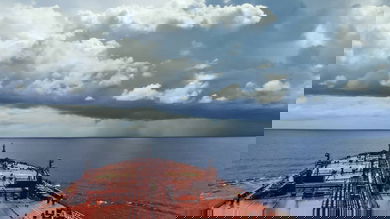 oil tanker underway
