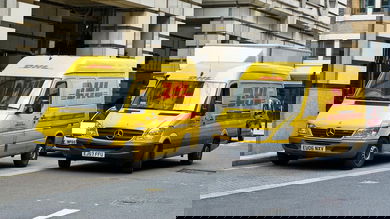 DHL European vans