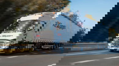 XPO Logistics European truck on highway
