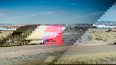 unidentified truck on road