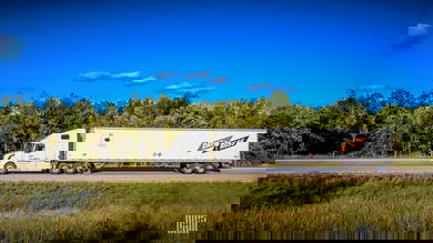 Dan & Ross truck on the highway