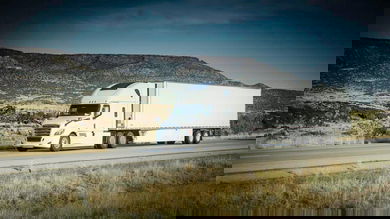 Unidentified truck on highway