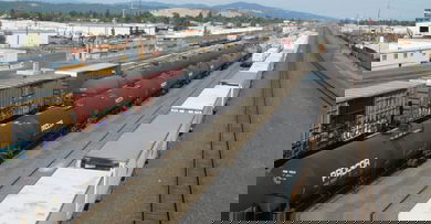 Railcars at a yard