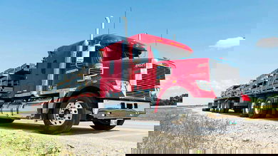 A tractor-trailer of Mullen-Group