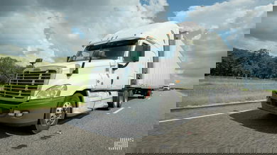 Unidentified truck on highway