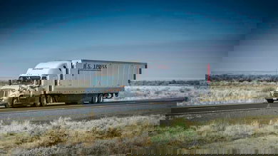 U.S. Xpress truck on highway