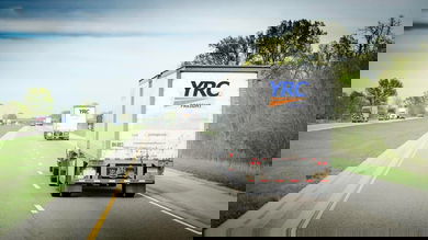 YRC double on highway
