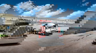 Truck at facility