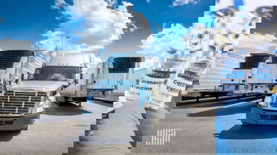 Three reefer trucks