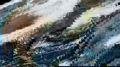 Satellite image of continental U.S.