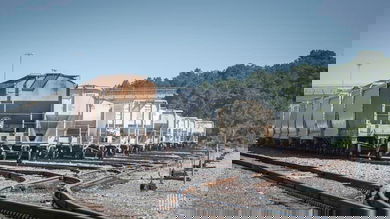 Rail stock of an OmniTRAX railroad. The company was hit in a ransomware attack.