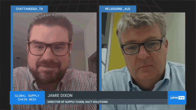 XAct's Dixon talks with FreightWaves staff in a fireside chat during Global Supply Chain Week.