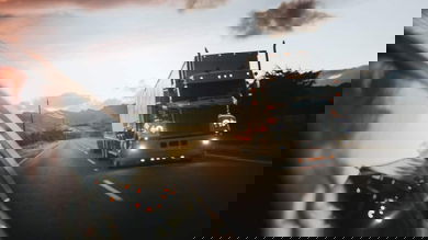 truck on highway