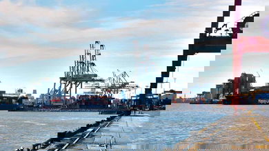 A view of the Port of Montreal