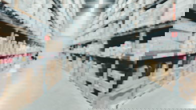 inside view of a warehouse