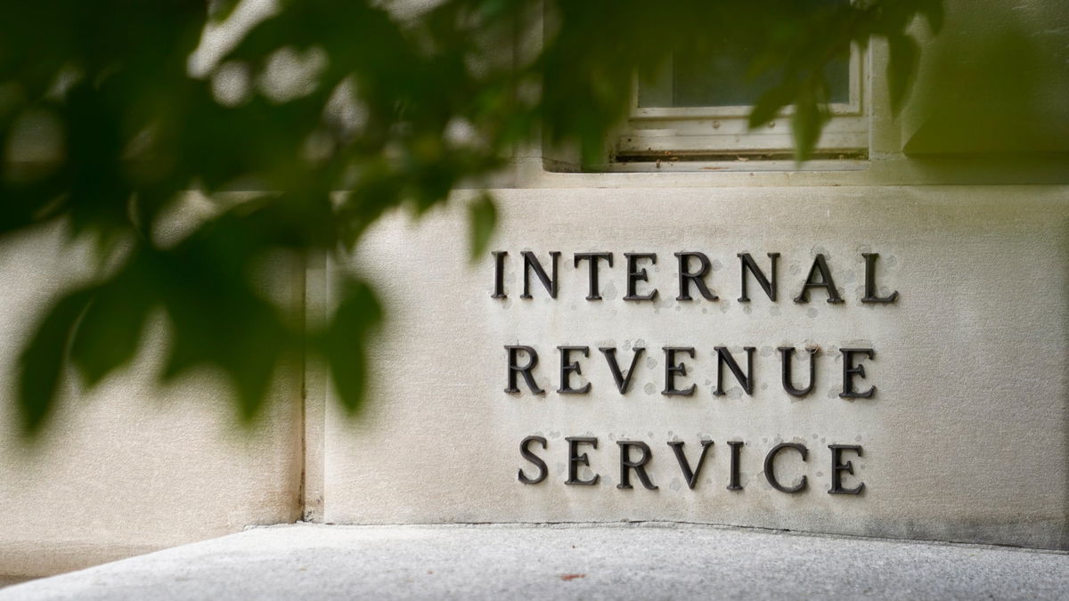 IRS sign outside headquarters