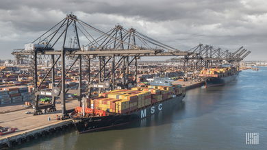 a photo of MSC container ship