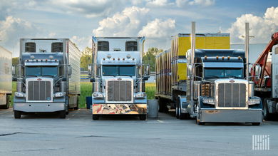 Truck parking lot
