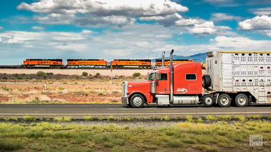 Truck and train
