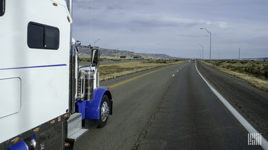 truck on highway