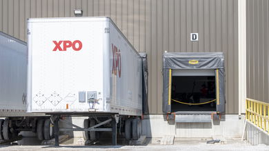 An XPO trailer at a terminal