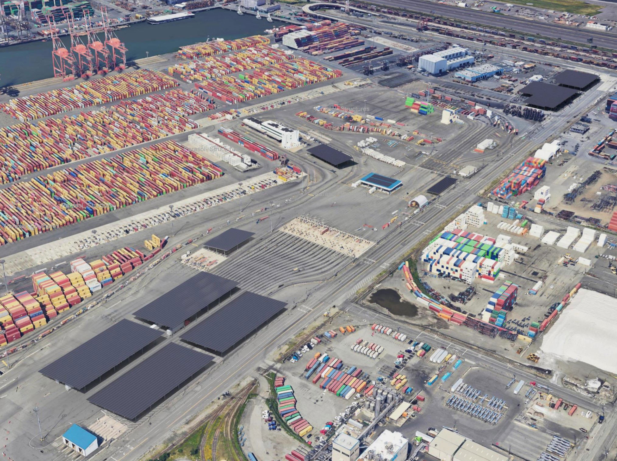 Solar to power half of Port Newark box terminal’s energy needs